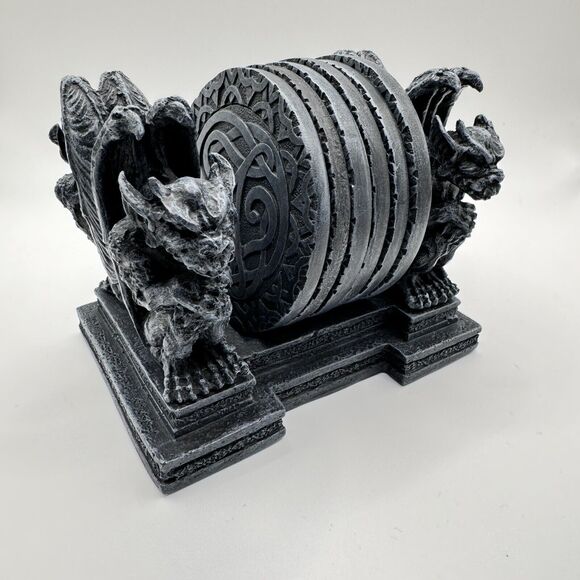 Unbranded Other - Gargoyles Coaster Set Medieval Gothic Celtic Knots Coaster Set *FLAW*